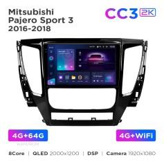 Radio samochodowe Teyes CC3 2k 6+128 Gb 360° Mitsubishi Pajero Sport 3 2016-2018 9
