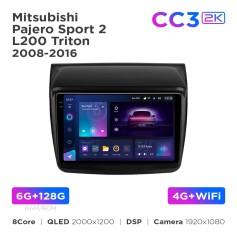 Radio samochodowe Teyes CC3 2k 6+128 Gb Mitsubishi Pajero Sport 2 L200 Triton 2008-2016 9