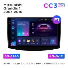 Radio samochodowe Teyes CC3 2k 6+128 Gb Mitsubishi Grandis 1 2003-2010 (F1) 9"
