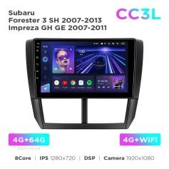 Radio samochodowe Teyes CC3L 4+64 Gb Subaru Forester 3 SH 2007-2013 / Impreza GH GE 2007-2011 9"