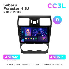 Radio samochodowe Teyes CC3L 4+64 Gb Subaru Forester 4 SJ 2012-2015 (B) 9"