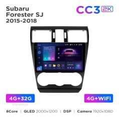 Radio samochodowe Teyes CC3 2k 4+32 Gb Subaru Forester SJ 2015-2018 9"