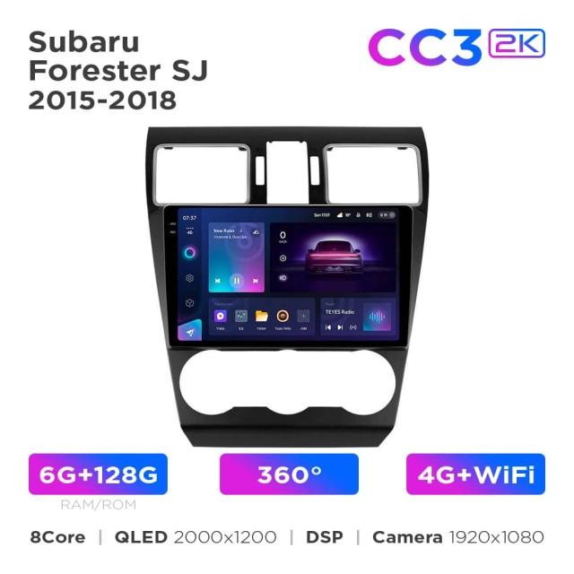 Radio samochodowe Teyes CC3 2k 6+128 Gb 360° Subaru Forester SJ 2015-2018 9