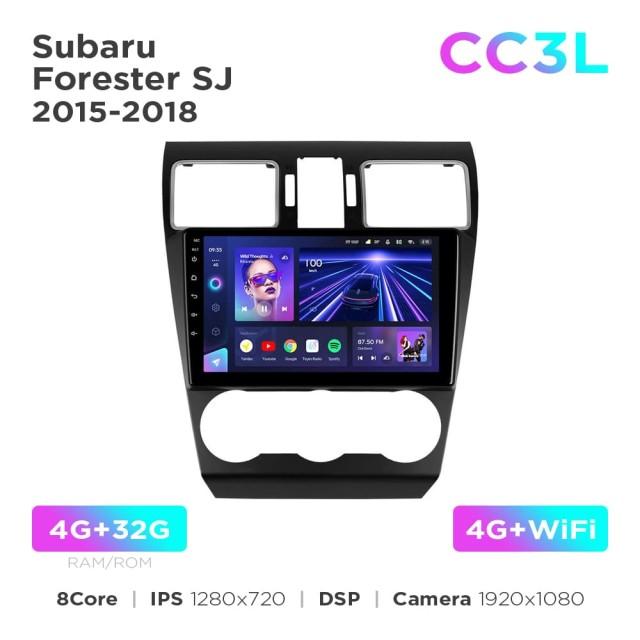 Radio samochodowe do Subaru Forester SJ 2015-2018 Teyes CC3L 4+32 Gb 9"