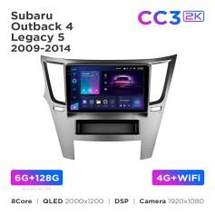 Radio samochodowe Teyes CC3 2k 6+128 Gb Subaru Outback 4 / Legacy 5 2009-2014 9