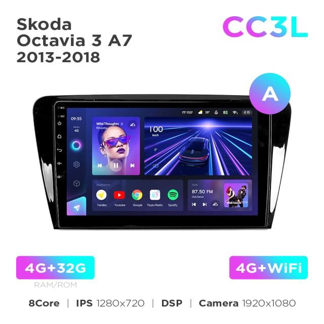 Radio samochodowe do Skoda Octavia 3 A7 2013-2018 (A) Teyes CC3L 4+32 Gb 10"