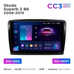 Radio samochodowe Teyes CC3 2k 4+32 Gb Skoda Superb 2 B6 2008-2015 10"