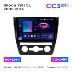 Radio samochodowe Teyes CC3 2k 6+128 Gb Skoda Yeti 5L 2009-2014 10"