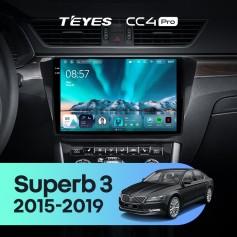 Radio samochodowe Teyes CC4 Pro 2k 12+256 Gb Skoda Superb 3 2015-2019 10"