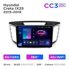 Radio samochodowe Teyes CC3 2k 6+128 Gb 360° Hyundai Creta IX25 2015-2019 10