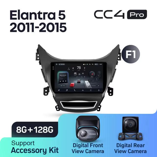 Radio samochodowe Teyes CC4 Pro 2k 8+128 Gb Hyundai Elantra 5 JK GD MD UD 2010-2016 (F1) 9"