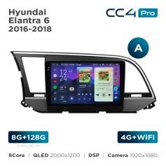 Radio samochodowe Teyes CC4 Pro 2k 8+128 Gb Hyundai Elantra 6 2016-2018 (A) 9"