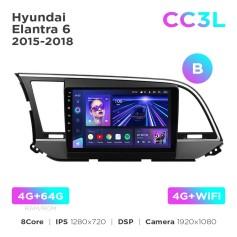 Radio samochodowe Teyes CC3L 4+64 Gb Hyundai Elantra 6 2016-2018 (B) 9"