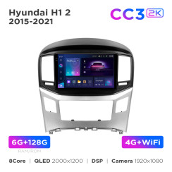 Radio samochodowe Teyes CC3 2k 6+128 Gb Hyundai H1 2 TQ 2015-2021 (F2) 9"