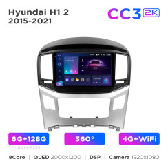 Radio samochodowe Teyes CC3 2k 6+128 Gb 360° Hyundai H1 2 TQ 2015-2021 (F2) 9