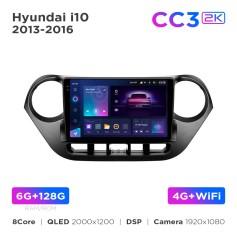 Radio samochodowe Teyes CC3 2k 6+128 Gb Hyundai i10 2013-2016 9