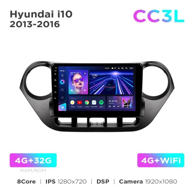 Radio samochodowe do Hyundai i10 2013-2016 Teyes CC3L 4+32 Gb 9"