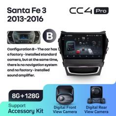 Radio samochodowe Teyes CC4 Pro 2k 8+128 Gb Hyundai Santa Fe 3 2013-2016 (B) 9"