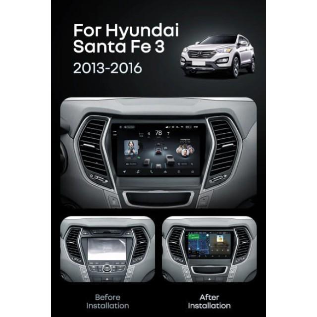 Radio samochodowe Teyes CC4 Pro 2k 8+128 Gb Hyundai Santa Fe 3 2013-2016 (B) 9"