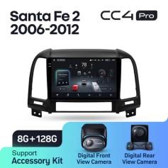 Radio samochodowe Teyes CC4 Pro 2k 8+128 Gb Hyundai Santa Fe 2 2006-2012 9"