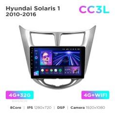 Radio samochodowe do Hyundai Solaris 1 2010-2016 Teyes CC3L 4+32 Gb 9"