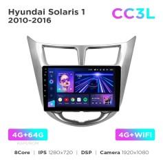 Radio samochodowe Teyes CC3L 4+64 Gb Hyundai Solaris 1 2010-2016 9"