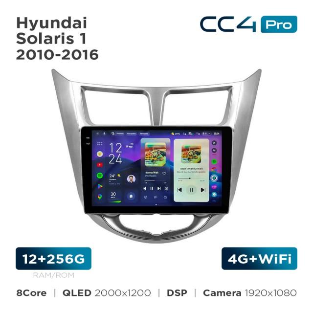Radio samochodowe Teyes CC4 Pro 2k 12+256 Gb Hyundai Solaris 1 2010-2016 9"