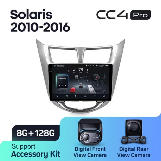 Radio samochodowe Teyes CC4 Pro 2k 8+128 Gb Hyundai Solaris 1 2010-2016 9"