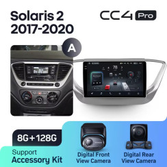 Radio samochodowe Teyes CC4 Pro 2k 8+128 Gb Hyundai Solaris 2 2017-2020 (A) 9"