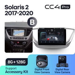 Radio samochodowe Teyes CC4 Pro 2k 8+128 Gb Hyundai Solaris 2 2017-2020 (B) 9"