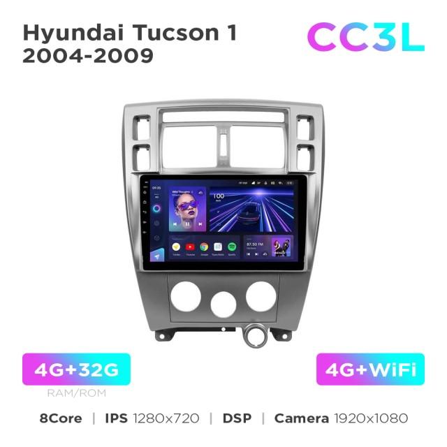 Radio samochodowe do Hyundai Tucson 1 2004-2009 Teyes CC3L 4+32 Gb 10"