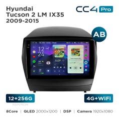 Radio samochodowe Teyes CC4 Pro 2k 12+256 Gb Hyundai Tucson 2 LM IX35 2009-2015 (AB) 9"