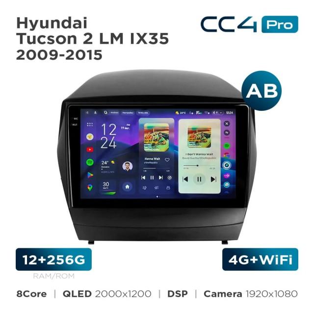 Radio samochodowe Teyes CC4 Pro 2k 12+256 Gb Hyundai Tucson 2 LM IX35 2009-2015 (AB) 9"
