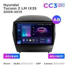 Radio samochodowe Teyes CC3 2k 4+64 Gb Hyundai Tucson 2 LM IX35 2009-2015 (AB) 9"