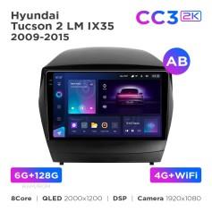 Radio samochodowe Teyes CC3 2k 6+128 Gb Hyundai Tucson 2 LM IX35 2009-2015 (AB) 9"