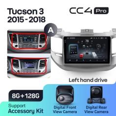 Radio samochodowe Teyes CC4 Pro 2k 8+128 Gb Hyundai Tucson 3 2015-2018 (A) 9"