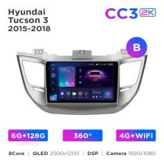 Radio samochodowe Teyes CC3 2k 4+64 Gb Hyundai Tucson 3 2015-2018 (B) 9