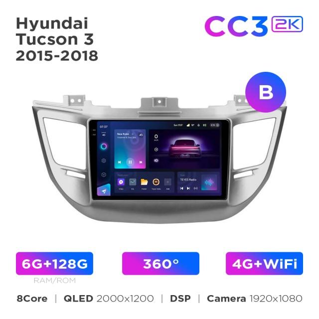 Radio samochodowe Teyes CC3 2k 4+64 Gb Hyundai Tucson 3 2015-2018 (B) 9