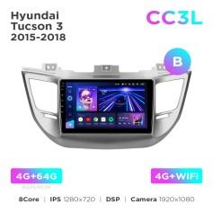 Radio samochodowe Teyes CC3L 4+64 Gb Hyundai Tucson 3 2015-2018 (B) 9"