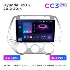 Radio samochodowe Teyes CC3 2k 4+32 Gb Hyundai i20 2 2012-2014 9"
