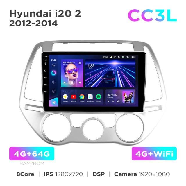 Radio samochodowe Teyes CC3L 4+64 Gb Hyundai i20 2 2012-2014 9"