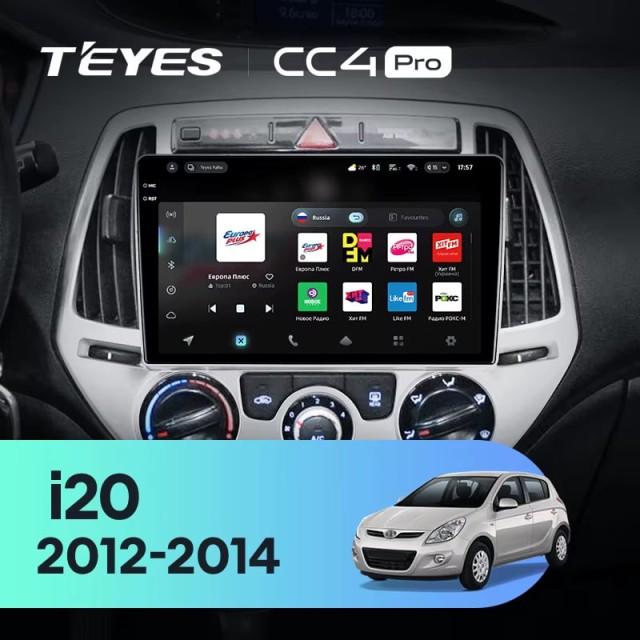 Radio samochodowe Teyes CC4 Pro 2k 8+128 Gb Hyundai i20 2 2012-2014 9"