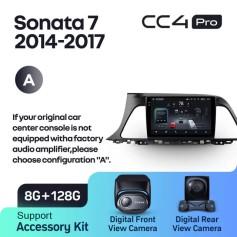 Radio samochodowe Teyes CC4 Pro 2k 8+128 Gb Hyundai Sonata 7 LF 2014-2017 (A) 9"