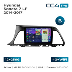 Radio samochodowe Teyes CC4 Pro 2k 12+256 Gb Hyundai Sonata 7 LF 2014-2017 (B) 9"
