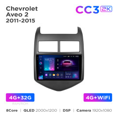 Radio samochodowe Teyes CC3 2k 4+32 Gb Chevrolet Aveo 2 2011-2015 9"