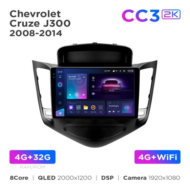 Radio samochodowe Teyes CC3 2k 4+32 Gb Chevrolet Cruze J300 2008-2014 9"