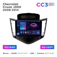 Radio samochodowe Teyes CC3 2k 4+64 Gb Chevrolet Cruze J300 2008-2014 9"