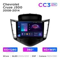 Radio samochodowe Teyes CC3 2k 6+128 Gb 360° Chevrolet Cruze J300 2008-2014 9"