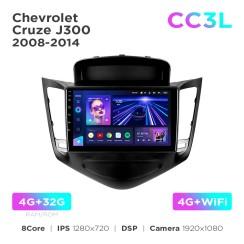 Radio samochodowe do Chevrolet Cruze J300 2008-2014 Teyes CC3L 4+32 Gb 9"