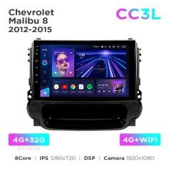 Radio samochodowe do Chevrolet Malibu 8 2012-2015 Teyes CC3L 4+32 Gb 9"